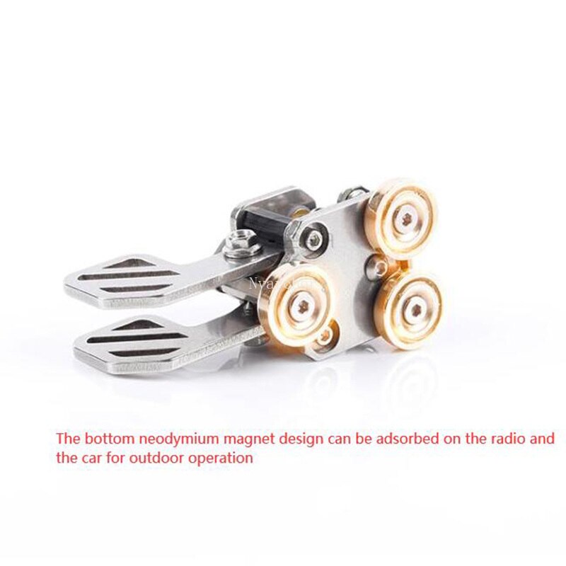 Roestvrij Staal Draagbare Hf Kortegolf Automatische Cw Morse Code Met Magnetische Amateur Radio Hand Sleutel Morse Cw Telegraph