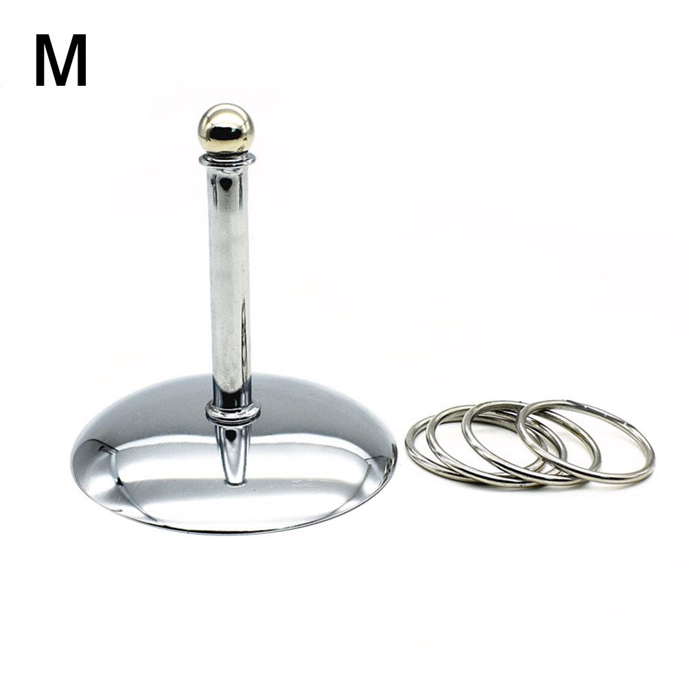 Stainless Steel Bird Toy Activity Training Funny Mini Ferrule Toy for Parrot Development Interactive Supplies Cage Foot Toys: M
