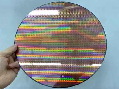 1pcs Research Silicon Chip/Wafer CMOS Image Sensor Chip Wafer Silicon Wafer Monocrystallin 12 inch IC Chip Lithography: Model 9
