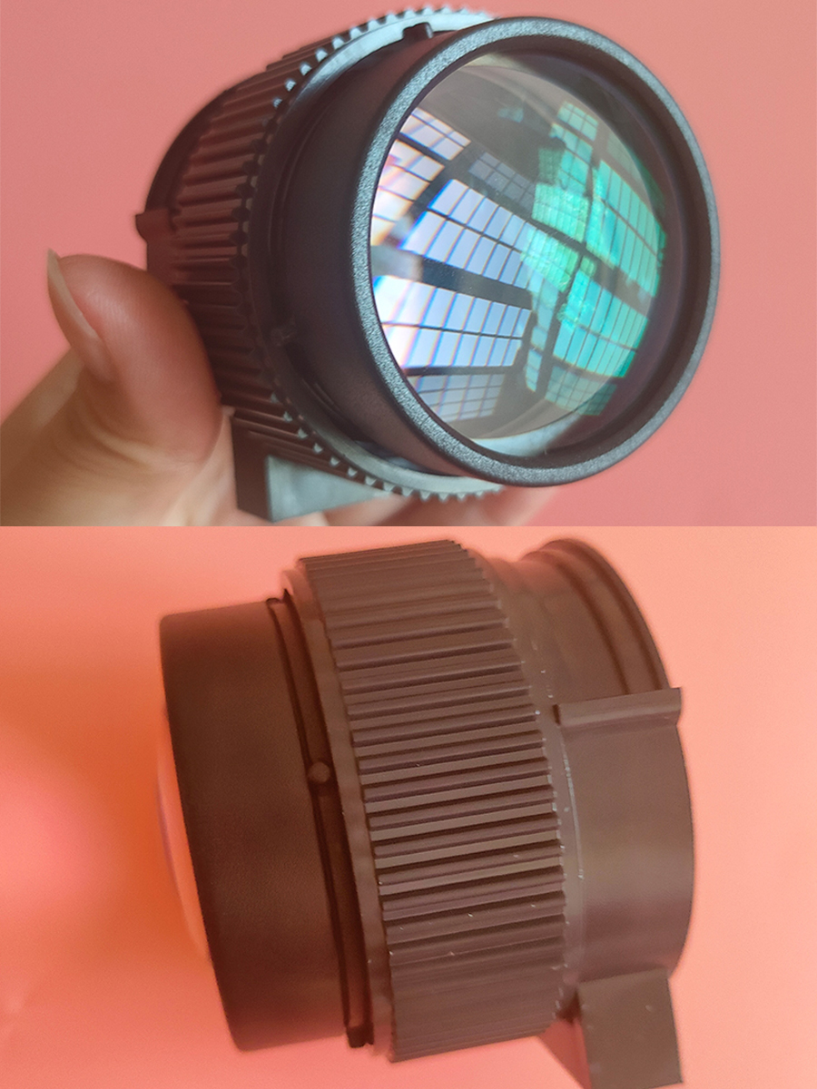 Lente HD para proyector LCD de 4,3 pulgadas, 3 uds., longitud focal de proyección de elementos, lente de cristal con lupa de 142mm