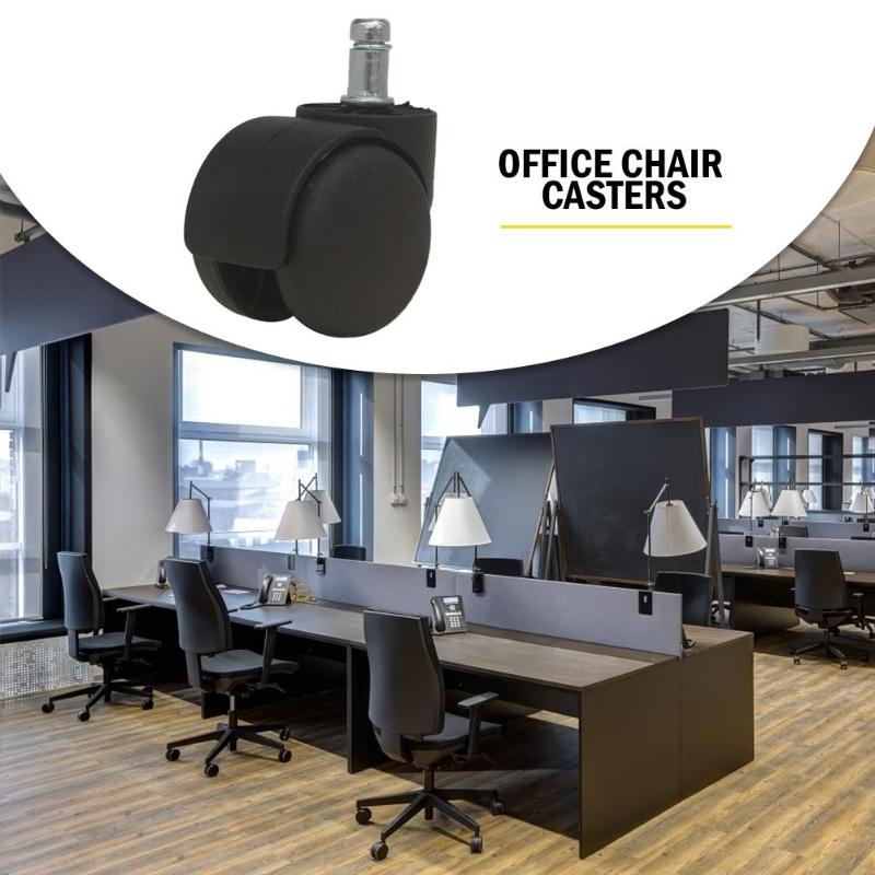 50mm Furniture Office Chair Swivel Universal Caster Wheels Stainless Steel Screw Thread Stem Sofa Bed Goods Shelf Storage Rack