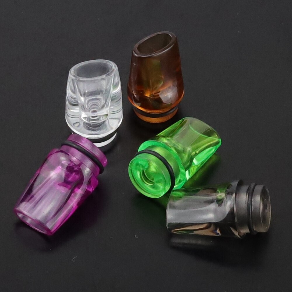 Flat Acrylic Plastic MTL 510 810 Drip Tip MouthPiece DripTip 810 For Atomizer RTA RBA RDA 8 Color