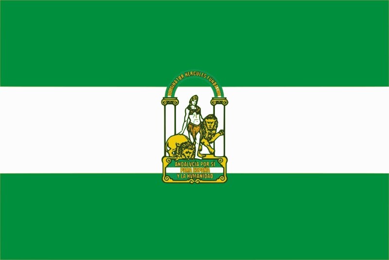 Bandera Andalucia 20 x 30cm 60 x 90cm 90 x 150cm 100 x 150cm, Andalucía Sin Escudo, estralla Andaluz Flag Andalucistas Satin 2 Anillas,Pulsera Cinta Lazos España 1cm 1.5cm 2.5cm