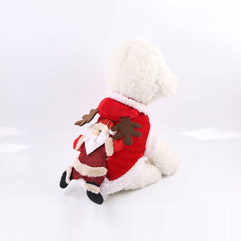 Kerst Hond Kleding Katoen Winter Kleding Voor Kleine Honden Teddy Kleding Puppy Coat Warm Hond Hoodies Chihuahua Overalls Voor Hond