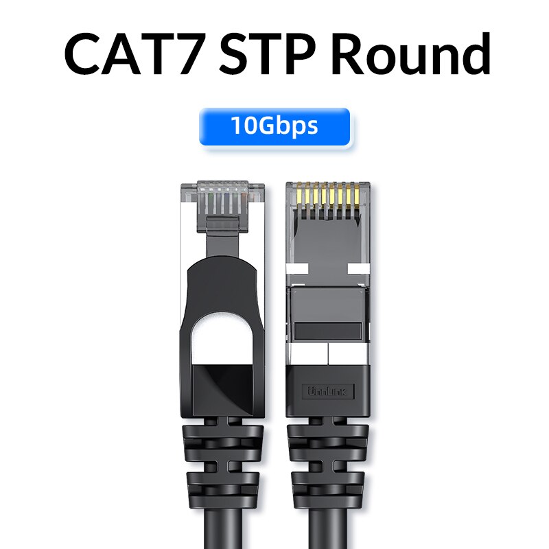 Unnlink Ethernet Kabel UTP Cat6 STP Cat7 Lan Kabel RJ45 2m 3m 5m 8m 10m netzwerk Patch Kabel Für PC Computer Modem Router TV Box: STP CAT7 Round / 5M