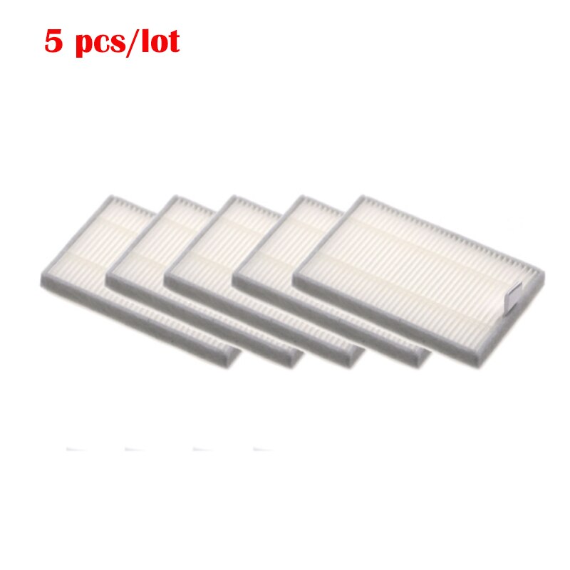 Ersatz Wichtigsten Seite Pinsel Mopp Tuch HEPA-Filter für Proscenic 820P 830P Roboter Staubsauger Teile Zubehör: 5 Filter