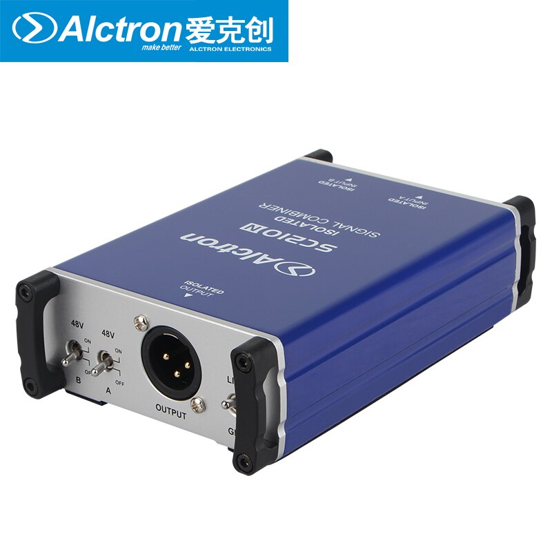 Alctron SC210N DI box microphone combiner combine two microphone balanced signals into one balanced microphone