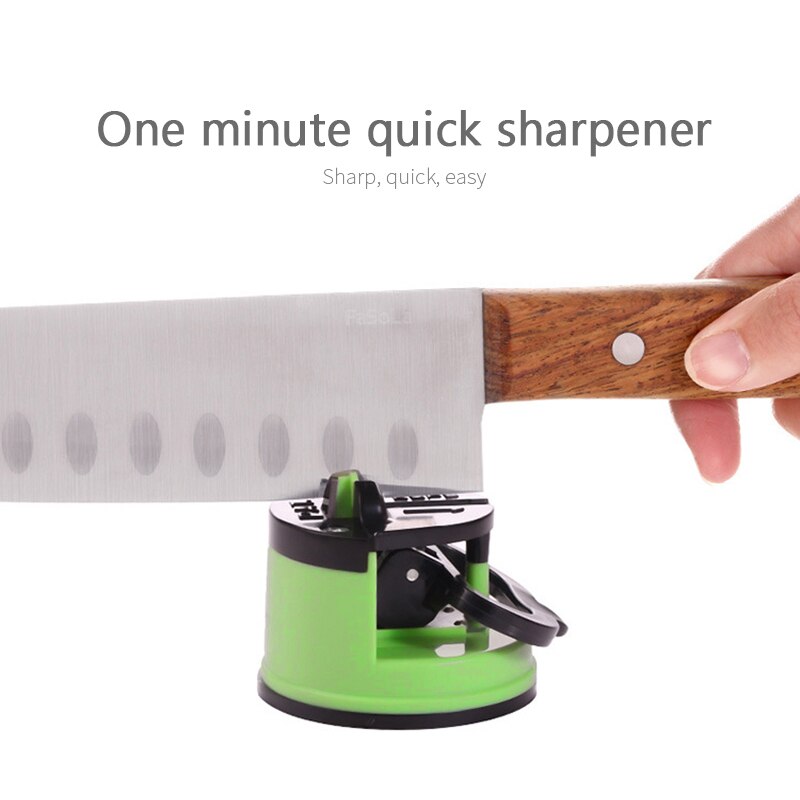 1 Pcs Knife Sharpener Kitchen Sharpening Tool Cocina Gadget Tool Knife Sharpen Scissors Grinder Secure Suction Chef Pad