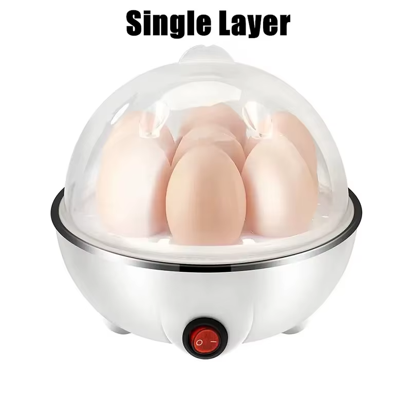 Multifunksjonell elektrisk eggkoker automatisk eggkoker 7 egg mini eggstreamer kjøkken frokostmaskin mini eggkoker: Oss