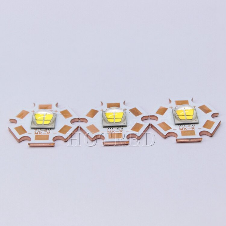 Cree MKR MK-R LED Emitter 15 Watt 6 V 12 V Weiß Warmweiß Taschenlampe LED-Diode Chip Licht 1769LM auf 16mm 20mm Kupfer PCB