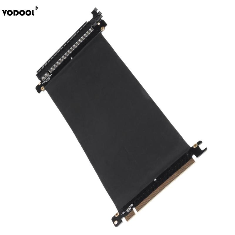 VODOOL 24cm High Speed PC Graphics Cards PCI Express Connector Cable Riser Card PCI-E 16X Flexible Cable Extension Port Adapter