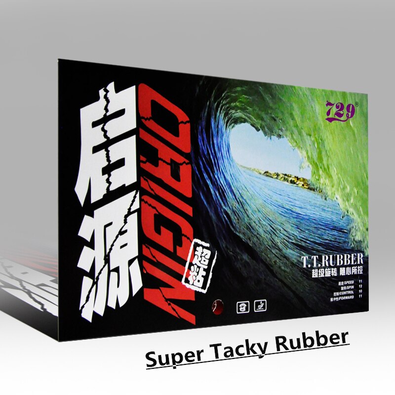 RITC 729 HERKUNFT Pips-in Tischtennis Defensive Klebrig Gummi Mit Schwamm