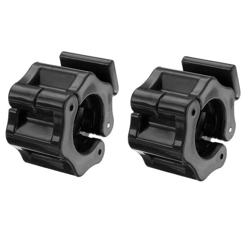 28Mm 30Mm Spinlock Kragen Barbell Kraag Slot Halter Quick Clips Klem Gewichtheffen Bar Gym Dumbbells Fitness Body building: 2 pcs 30mm black