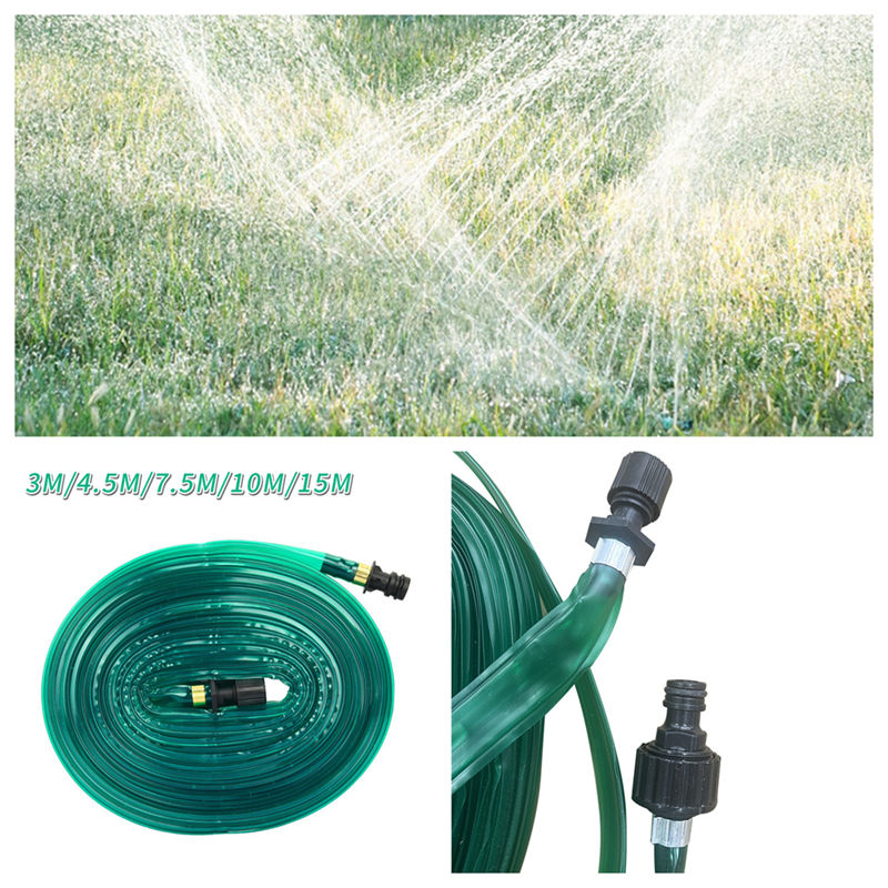 PVC Irrigation Hose Sprinkler Heads Set Garden Lawn Ground Watering Irrigation Spray Kit for Gardens Vegetable Irrigation Drip
