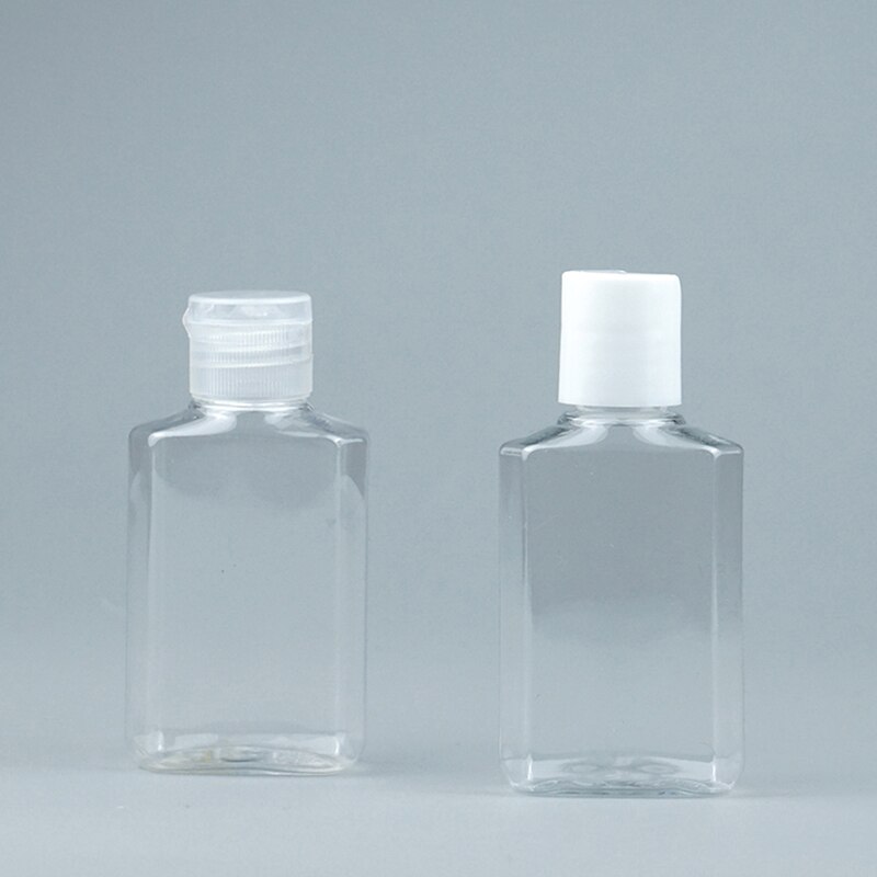 Empty Transparent Plastic Pack Clamshell Water Bottle Refillable Bottle Transparent Empty Bottles Cosmetic Jar