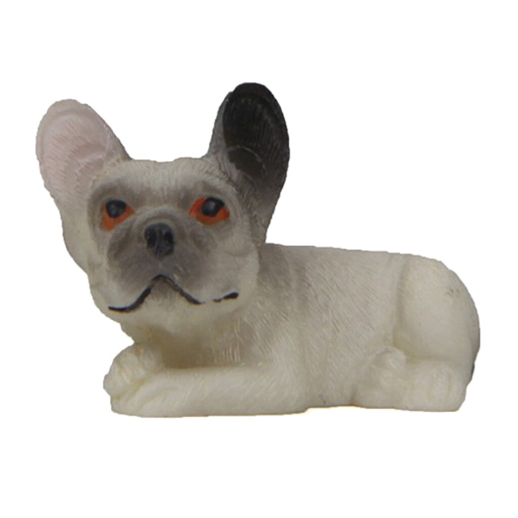 Decorative figure French bulldog figure dog figure animal figure toy: 08