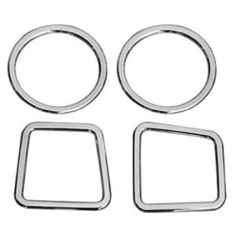 for Jeep Patriot Compass Interior Accessories Trim Dashboard Air Outlet Covers 4Pcs: Default Title