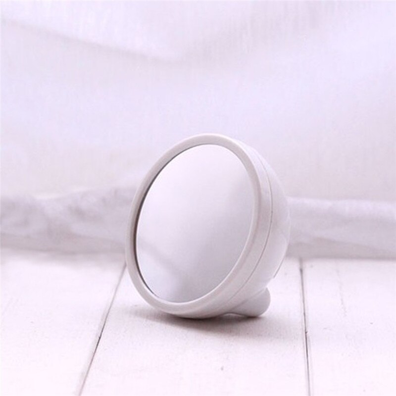 Bedside Mirror Alarm Clock LED Digital Time Display Snooze Temperature Adjustment Light Battery Operated Makeup Mirror Clock