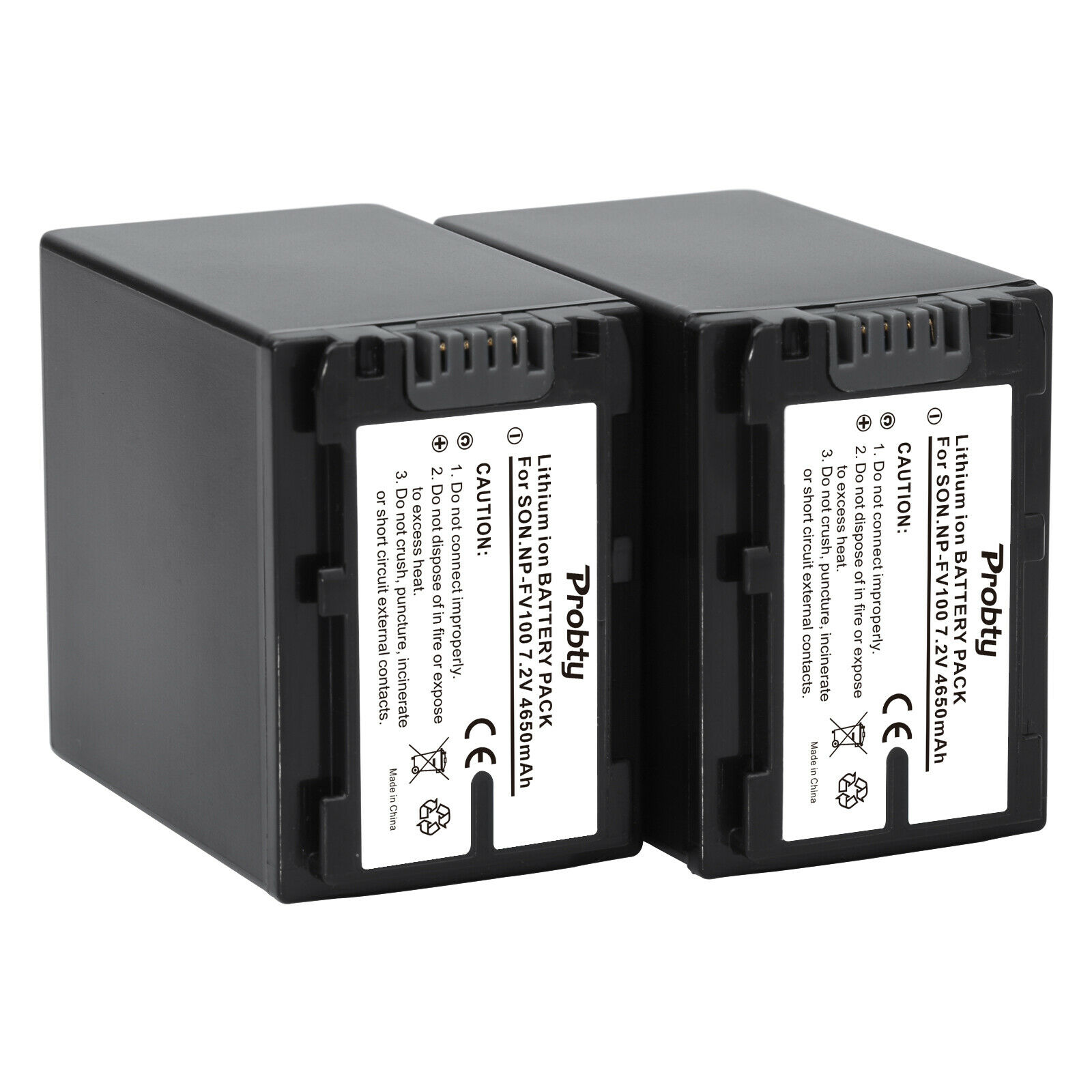 4650mAh NP FV100 NP-FV100 FV100 Batteries + LCD USB Charger for Sony NP-FV30 NP-FV50 NP-FV70 SX83E SX63E FDR-AX100E AX100E