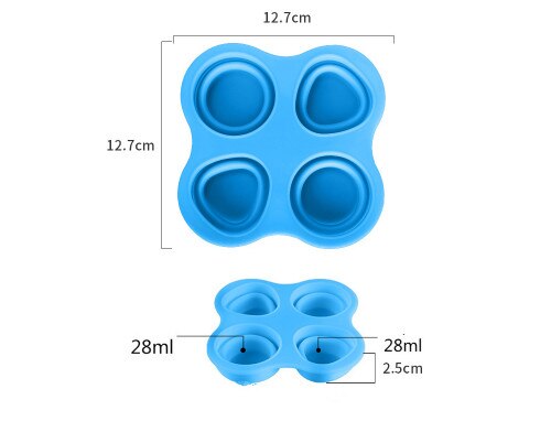 1 pièces silicone vaisselle quatre trous sept trous sain multi couleur simple et pratique enfants spécial boîte alimentaire supplémentaire