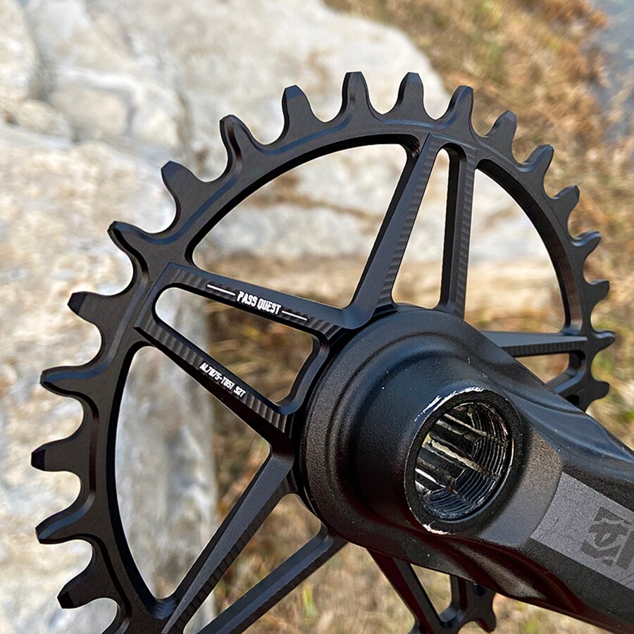 PASS QUEST Direct Mount MTB Mountain Bike Chainring 28-38T 3mm Offset Round Narrow Wide ChainWheel For RACEFACE Bicycle Crankset
