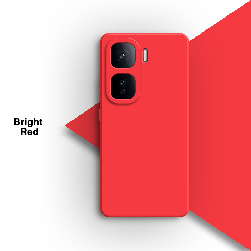 Phone Case for vivo iQOO Neo 10 Neo10 Pro 10Pro 5G Simple Soft Liquid Silicone Lens Protection Shell Back Cover Original Housing: Yellow / For iPhone 13