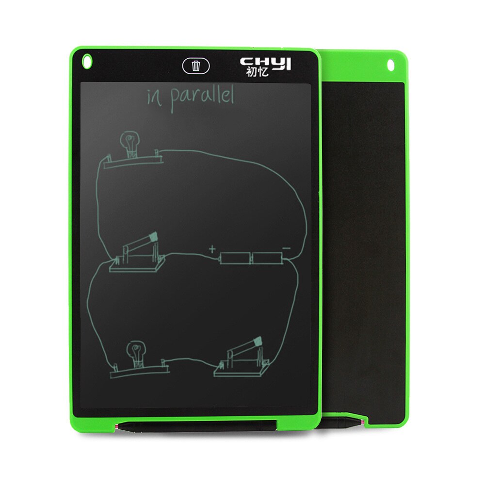 CHYI 12&#39;&#39; LCD Writing Tablet 12 Inch Digital Drawing NotePad Smart Handwriting Epaper Pads Portable Graphic Board Toy For Kids: Green  