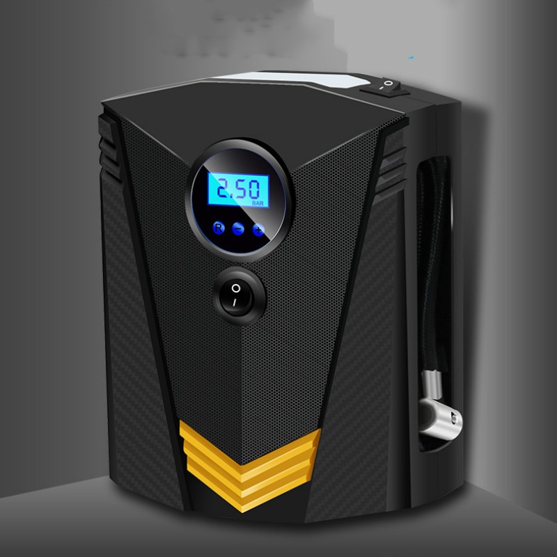 12v Portable Automatic Stop Charging Toolbox for Car Air Pump Car with Lighted Tire Air Pump Car