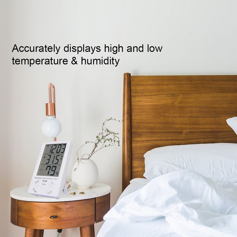 Digital Hygrometer Temperature Humidity Mini Monitor Sensor Meter LCD Electronic Indoor Outdoor Home Room Guage
