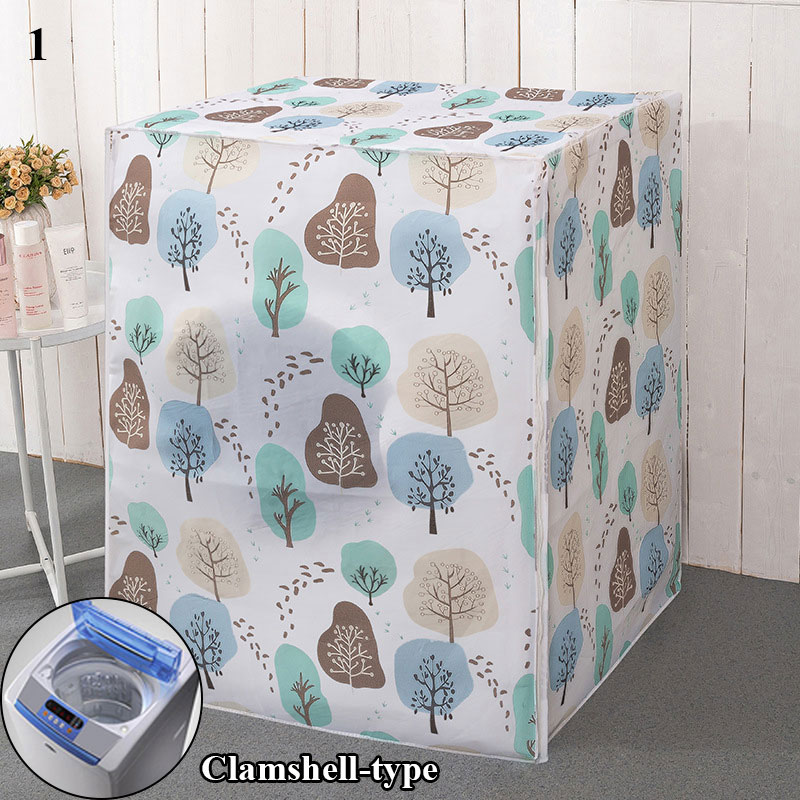 Housse de Protection pour Machine à laver, imprimé géométrique, Protection contre la poussière, étui étanche pour Machine à laver/chargement frontal: 1