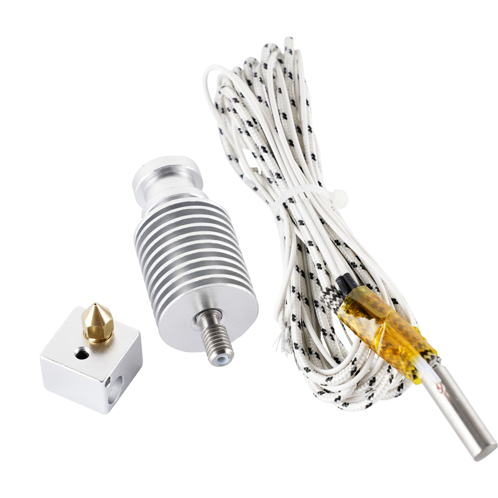 KINGROON KP3S E3D V5 V6 Heat Sink Heated Block Direct Bowden For KP3S Titan Extruder Hotend 3D Printer Part For 1.75mm Filament