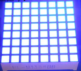 10 stk  x 3mm 8 x 8 blå rød hvid 32*32 firkantet led dot matrix digitalt rør 1288bb 1288bs 1288bw led displaymodul