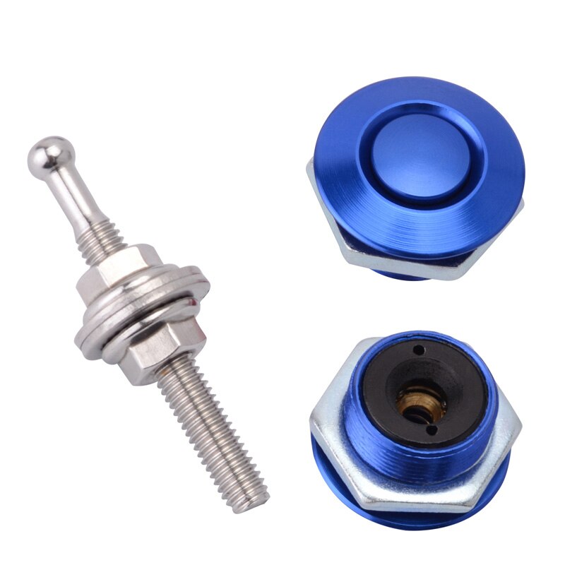 SPEEDWOW-Kit de Clip de bloqueo para capó de coche, herramientas de pestillo rápido de aluminio, bloqueo de Bonnets de motor, 25mm/1,0&quot;: Azul