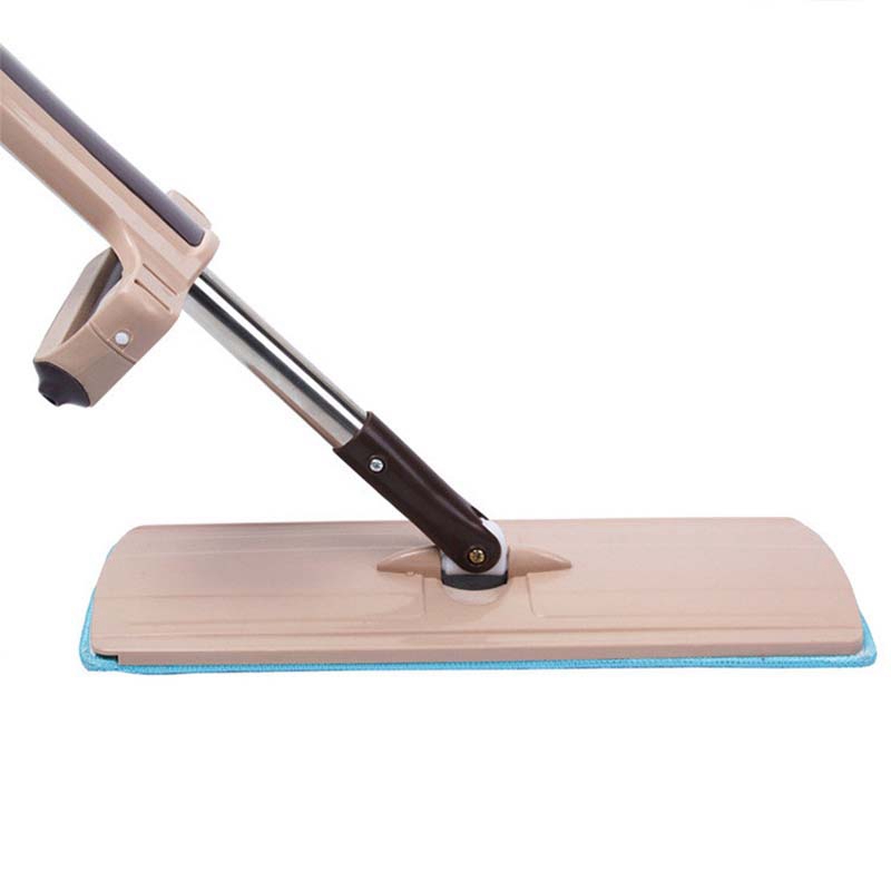 Fregona plana de alta venta, fregona giratoria de acero inoxidable para lavar a mano, fregona giratoria para casa, oficina, herramienta de limpieza, almohadilla de microfibra para suelo de cocina