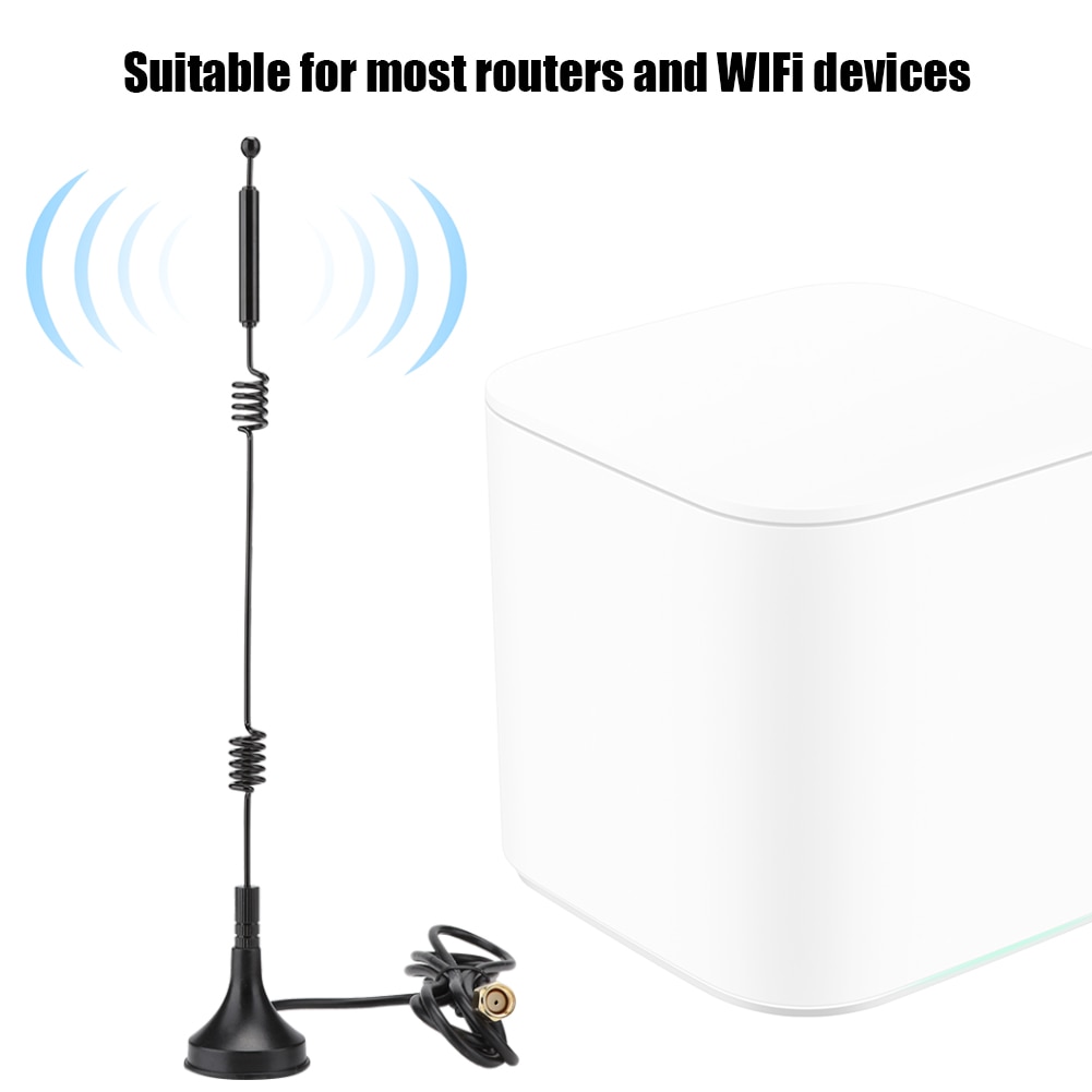 SOONHUA Dual Band Omnidirectional 2.4/5GHz Double Helix Router Antenna SMA Interface 12Dbi High Gain For WIFI Devices Router