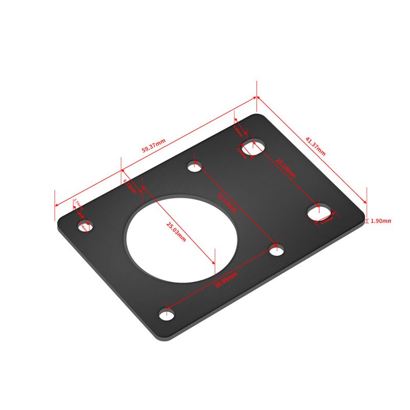 1PC NEMA 17 42-Series Stepper Motor Mounting Plate Fixed Plate Bracket for 3D Printer CNC Parts fit 2040 Profiles