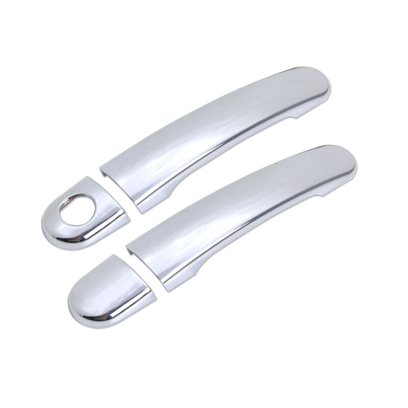 Cubiertas de manija de puerta de coche, accesorios de pegatinas de estilo para Seat Leon MK2 1P FR + Cupra 2006 ~ , de fibra de carbono cromado: model 7