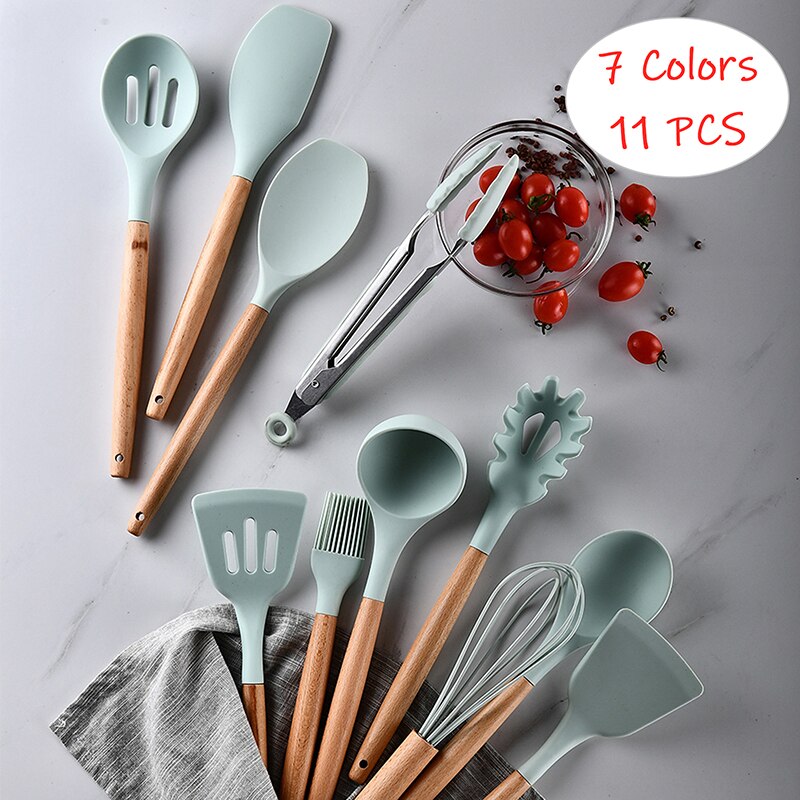 Silicone Cookware Set Non-Stick Cookware Egg Beate... – Vicedeal