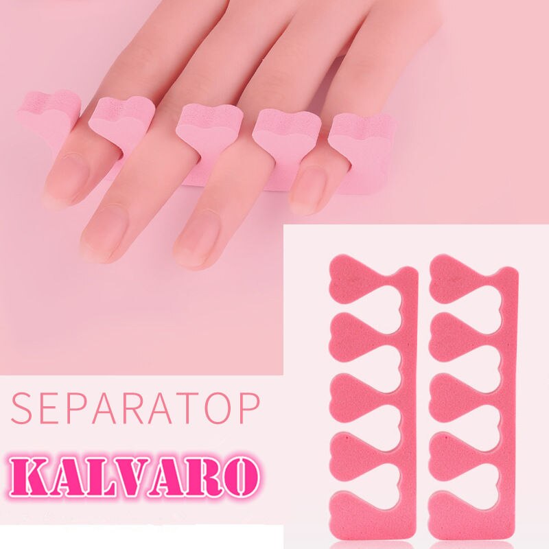 100 pcs Soft Plastic Finger Toe Separator Tool Nail Art Pedicure Manicure