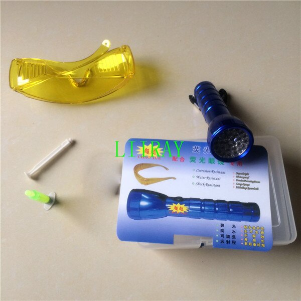 auto car air conditioner repair tool fluoroscopic leak test,ac flashlight leak detector