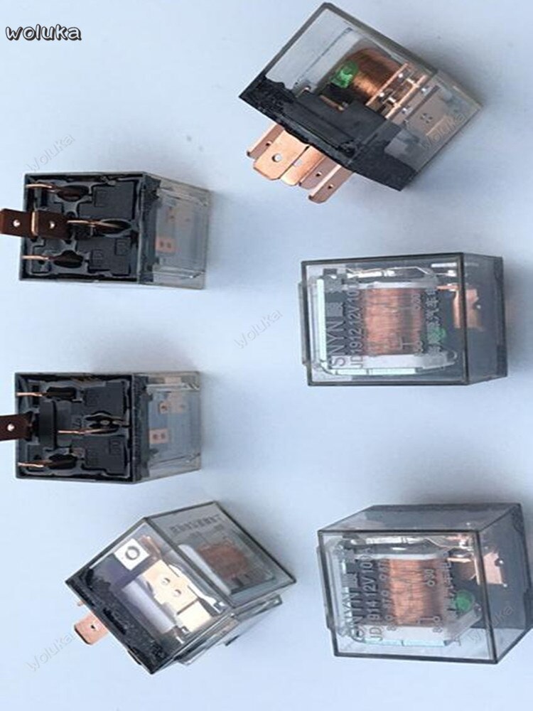 12v/24v universele auto relais 100a transparant waterdicht met licht 4 voet 5 voet dubbel contact relais  cd50 q04