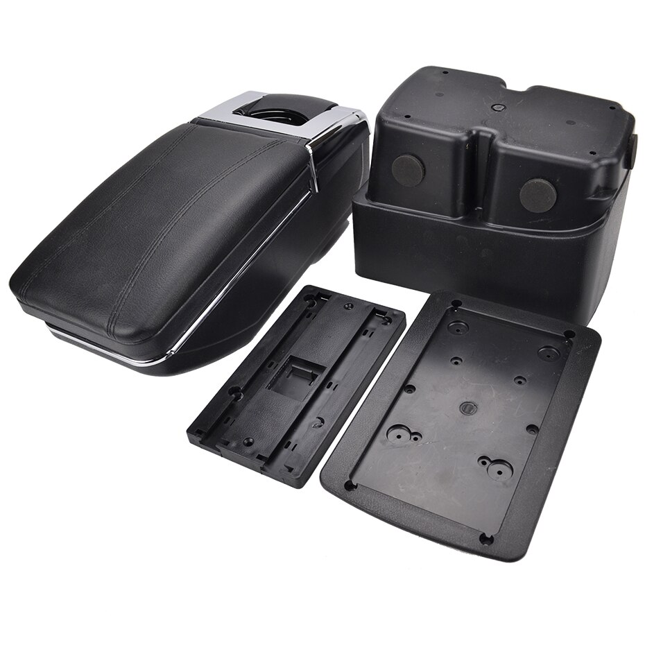 For Ford Fiesta Center Centre Console Storage Box Armrest Arm Rest Rotatable