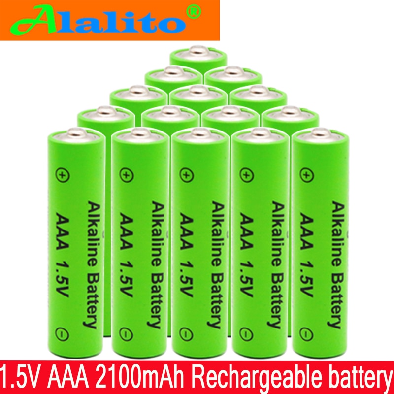 4-50pcs/lot AAA Battery 2100mah 1.5V Alkaline AAA rechargeable battery for Remote Control Toy light Battery
