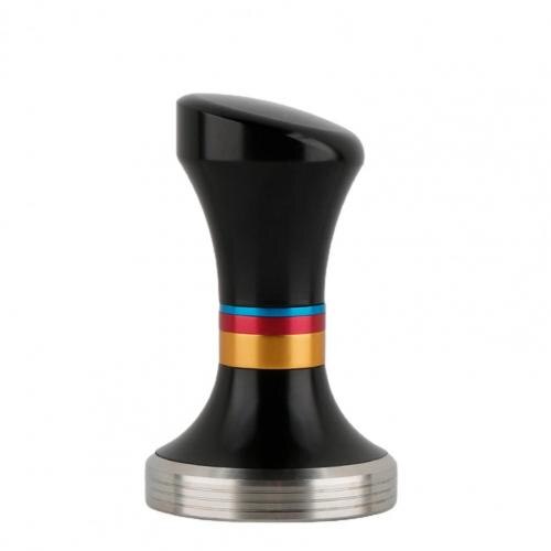 58mm Espresso Tamper Easy to Use Flat Base Stainless Steel Manual Barista Coffee for Home: black