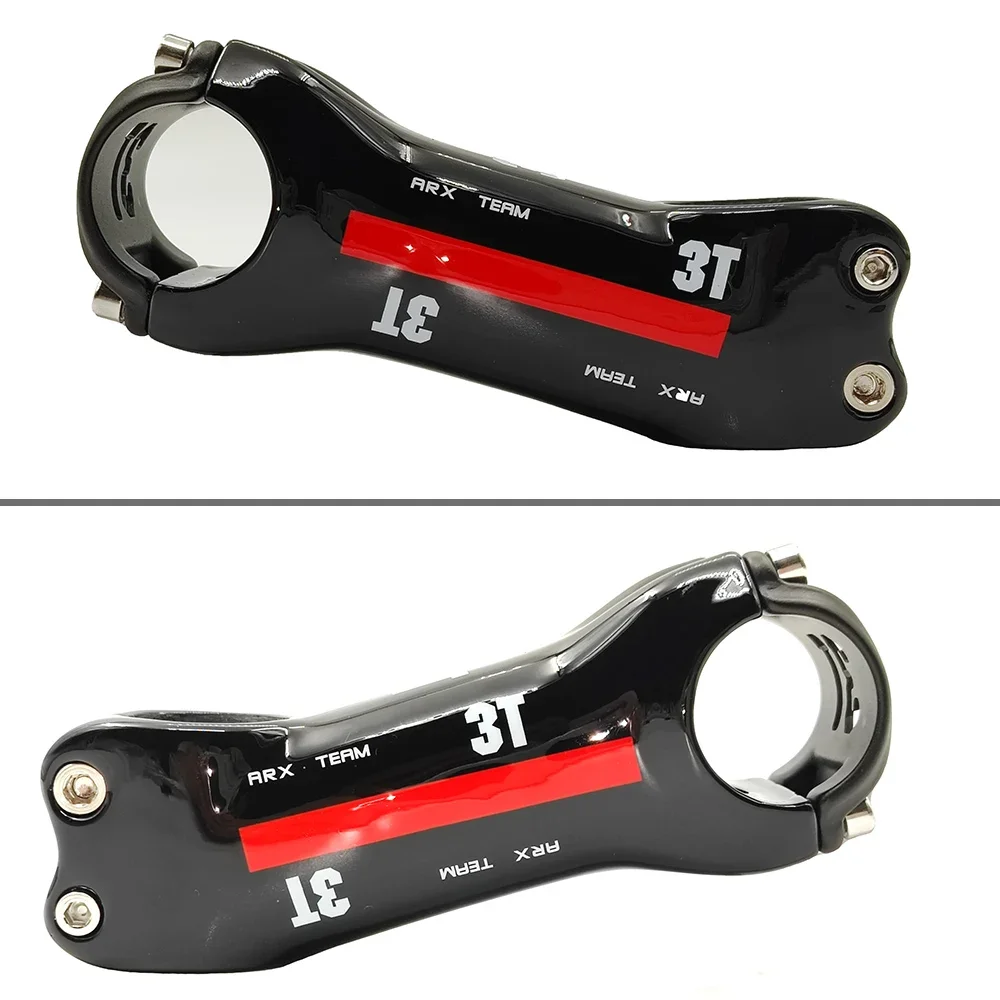Vástago de bicicleta de carbono 3T de superior, vástago de bicicleta de carretera T800, ángulo de vástago de fibra de carbono para bicicleta de montaña de 6/17 grados/diámetro del dirección 28,6mm, piezas de bicicleta