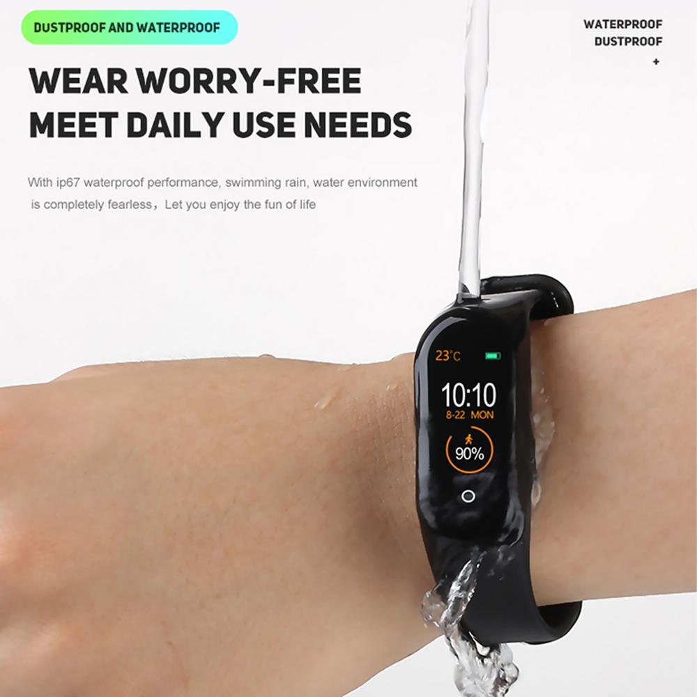 M4 band Smart Bracelet Fitness tracker BT4.0 Smart Watch Heart Rate Blood Pressure Monitor Waterproof Sports Fitness smart band