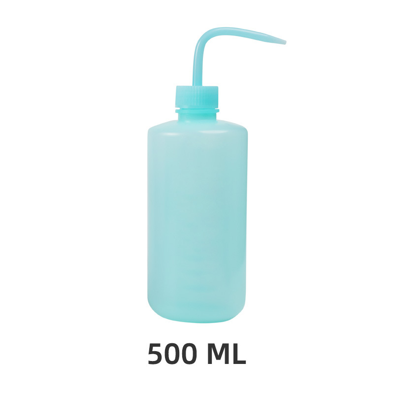Botella de lavado para limpieza de pestañas, limpiador de boquilla curva, resistente al agua, removedor de cejas, herramienta de maquillaje para extensión de pestañas, 250/500ml: Gris