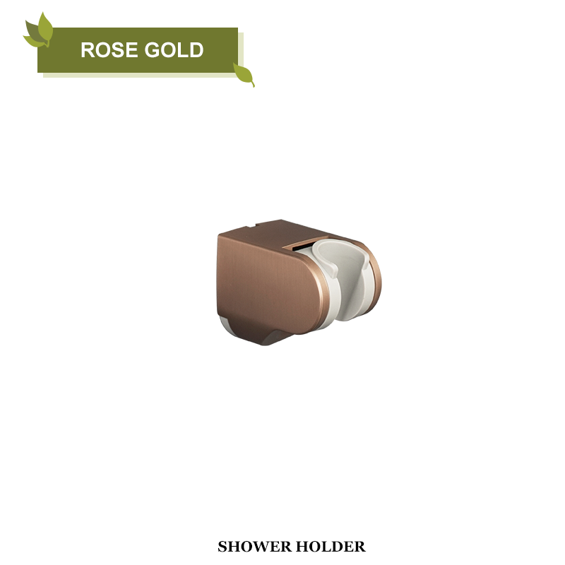 Badezimmerzubehör ABS verstellbare Handbrausehalterung Wandhalterung Chrom/gebürstetes Gold/Weiß/RoséGold/Grau/Mattschwarz: Licht Gelb
