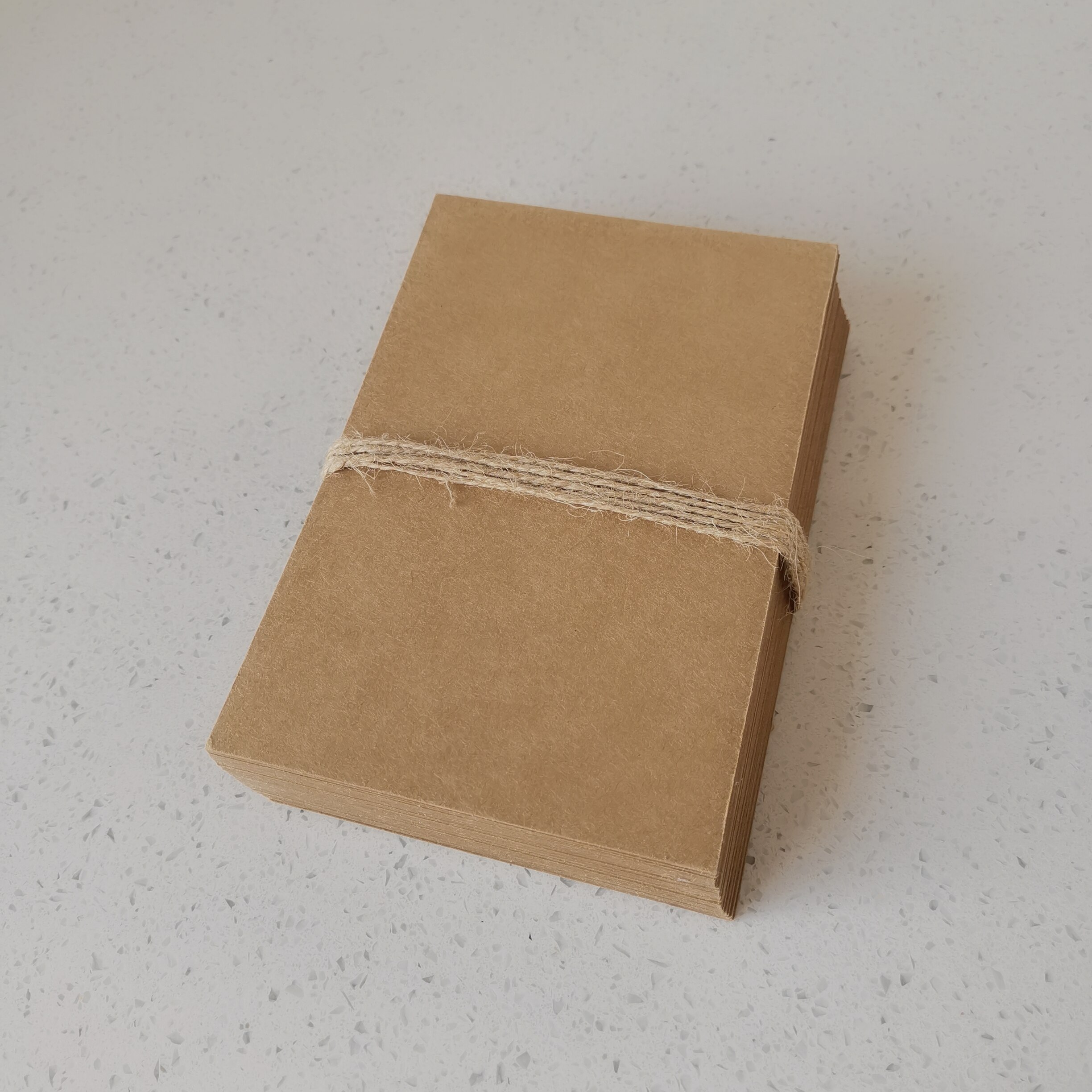 Free Ship ! 150x100mm Brown Kraft Paper Paperboard Cardboard Card Blank 24 Sheets/Lot