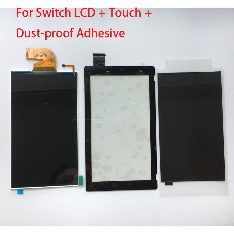 Original Lcd Display + Touch Screen + Dustproof double-sided adhesive for Nintend Switch NS Console Parts